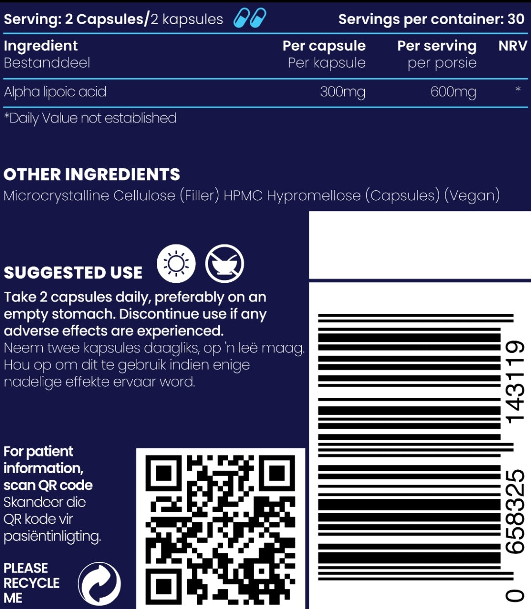Alpha Lipoic Acid (ALA)