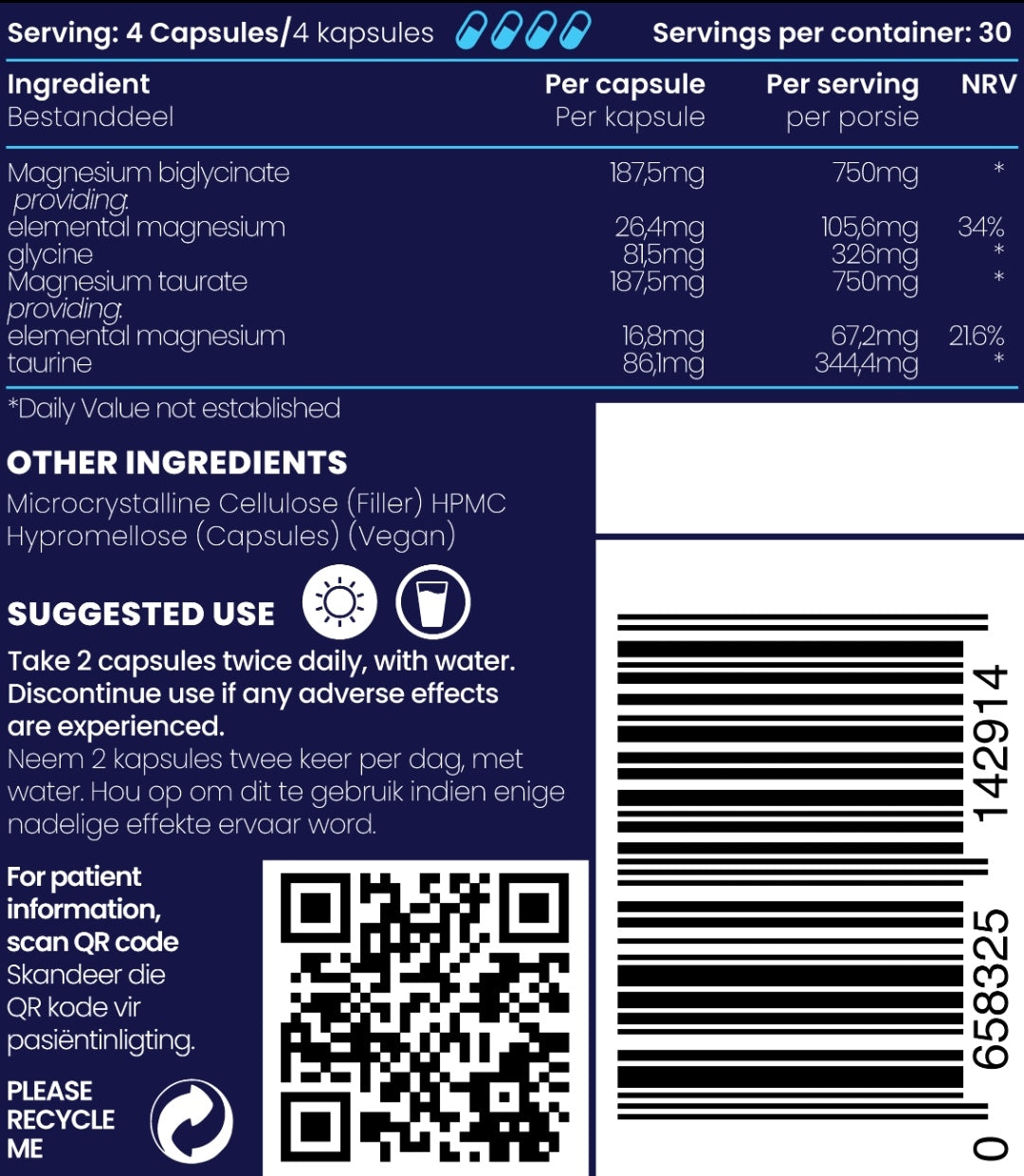 BodyMag (Magnesium Biglycinate and Magnesium Taurate)